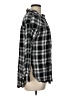 Como Vintage 100% Rayon Plaid Black Long Sleeve Button-Down Shirt Size L - photo 4