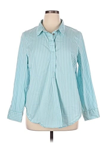 Universal Standard 3/4 Sleeve Button-Down Shirt (view 1)