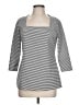 Who What Wear Gray 3/4 Sleeve Top Size L - photo 1