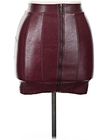 Haute Monde Faux Leather Skirt (view 1)