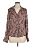 Veronica Beard Paisley Orange Long Sleeve Silk Top Size 6 - photo 1