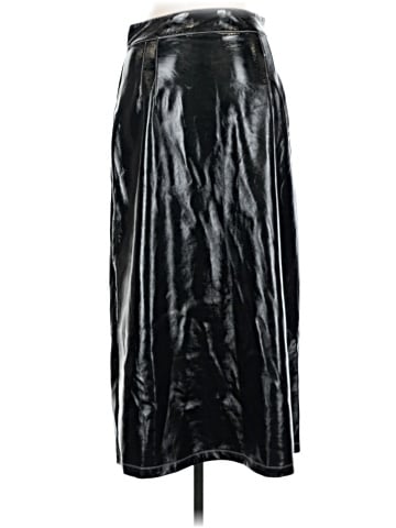 Topshop Faux Leather Skirt (view 2)