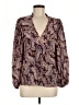 Intermix Purple Long Sleeve Blouse Size M - photo 1