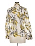 Tory Burch Print Yellow Long Sleeve Blouse Size 6 - photo 2