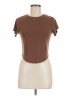 Active by Old Navy Brown Short Sleeve T-Shirt Size M - photo 1