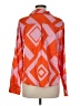 Timing Chevron-herringbone Orange Long Sleeve Blouse Size M - photo 2