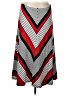 Chaps 100% Cotton Chevron-herringbone Red Casual Skirt Size L (petite) - photo 1