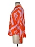 Timing Chevron-herringbone Orange Long Sleeve Blouse Size M - photo 5