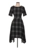 Elle Argyle Gray Casual Dress Size L - photo 1