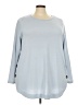 Cable & Gauge Blue Long Sleeve Blouse Size 3X - photo 1