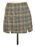 Pull&Bear Plaid Gray Casual Skirt Size M - photo 1