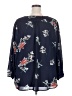 Fun2Fun Floral Blue 3/4 Sleeve Blouse Size 3X - photo 2