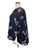 Fun2Fun Floral Blue 3/4 Sleeve Blouse Size 3X - photo 5