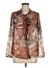 Meadow Rue Brown Long Sleeve Blouse Size M - photo 1