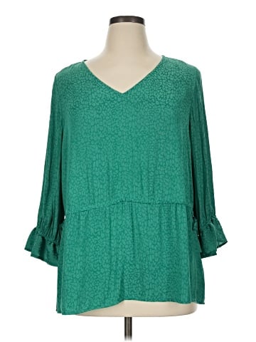 Evri 3/4 Sleeve Blouse (view 1)