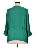Evri 100% Polyester Green 3/4 Sleeve Blouse Size 1X - photo 2