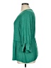 Evri 100% Polyester Green 3/4 Sleeve Blouse Size 1X - photo 5
