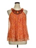 ECI Orange Sleeveless Blouse Size 14 - photo 1