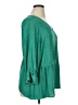 Evri 100% Polyester Green 3/4 Sleeve Blouse Size 1X - photo 4