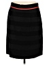 Per Se 100% Wool Stripes Black Wool Skirt Size 8 - photo 2