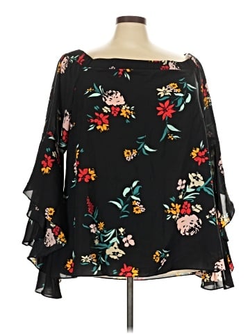 City Chic 3/4 Sleeve Blouse (view 1)