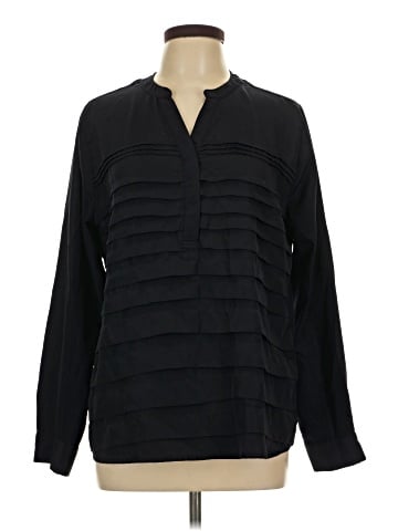 Larry Levine Long Sleeve Blouse (view 1)