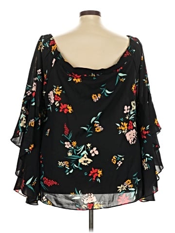 City Chic 3/4 Sleeve Blouse (view 2)