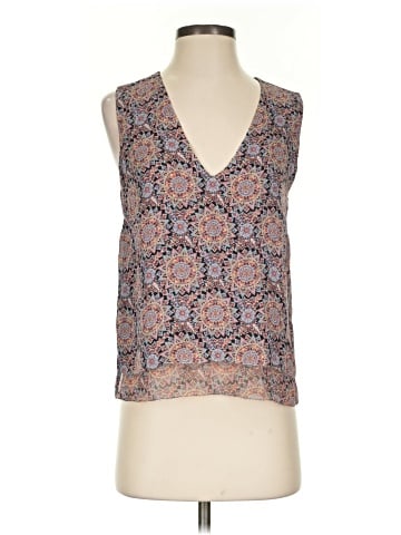 Intermix Sleeveless Silk Top (view 1)