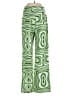 Shein 100% Polyester Print Green Active Pants Size 2 - photo 2