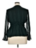 Luxology 100% Polyester Green Long Sleeve Blouse Size XL - photo 2