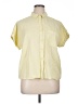 Ecothreads 100% Lyocell Yellow Short Sleeve Button-Down Shirt Size XL - photo 1