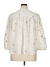 Old Navy 100% Polyester Ivory 3/4 Sleeve Blouse Size XL (tall) - photo 2