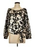 MSK 100% Polyester Gold Long Sleeve Blouse Size L - photo 1