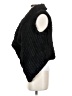 Bagatelle 100% Polyester Black Faux Fur Vest Size S - photo 5
