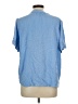 Well Worn Blue Short Sleeve Blouse Size L - photo 2