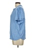 Well Worn Blue Short Sleeve Blouse Size L - photo 5