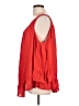 One World 100% Rayon Red Sleeveless Blouse Size L - photo 5