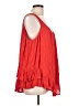 One World 100% Rayon Red Sleeveless Blouse Size L - photo 4