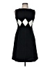 Evan Picone 100% Polyester Argyle Black Cocktail Dress Size 6 Petite - photo 1