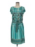 Laundry by Design Print Teal Casual Dress Size M - photo 1