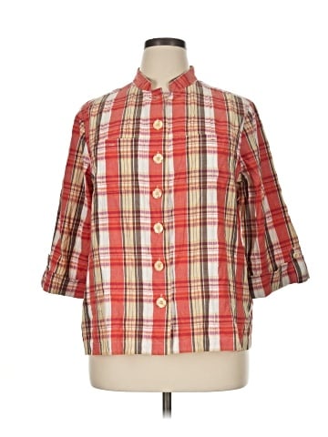 Cj Banks 3/4 Sleeve Button-Down Shirt (view 1)