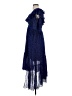 Three Floor Polka Dots Blue Cocktail Dress Size 4 - photo 5