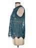 Deletta Teal Sleeveless Blouse Size XS - photo 5
