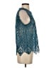 Deletta Teal Sleeveless Blouse Size XS - photo 4