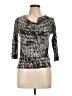 White Stuff Gray 3/4 Sleeve Top Size 10 - photo 1
