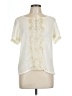 Forever 21 Ivory Short Sleeve Blouse Size L - photo 1