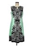 JM Collection Graphic Green Casual Dress Size M - photo 1