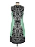JM Collection Graphic Green Casual Dress Size M - photo 2