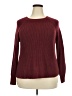 Jessica Simpson Solid Burgundy Pullover Sweater Size XL - photo 1