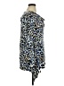 Chaus Animal Print Blue Long Sleeve Blouse Size XL - photo 4
